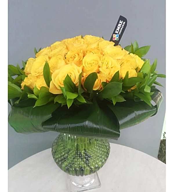 Özel Gül Demeti - Sarı